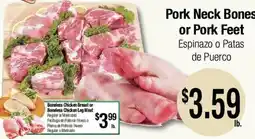 Big Saver Foods Pork Neck Bones or Pork Feet offer