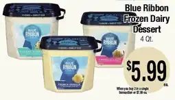 Big Saver Foods Blue Ribbon Frozen Dairy Dessert offer