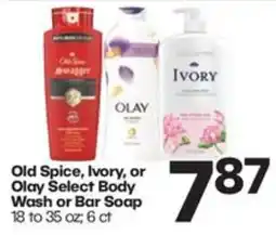Harp's Market Old Spice, Ivory, or Olay Select Body Wash or Bar Soap offer