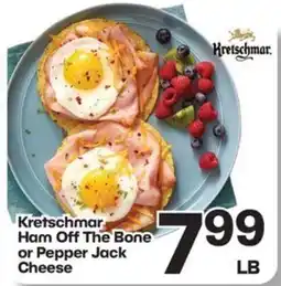 Harp's Market Kretschmar Ham Off The Bone or Pepper Jack Cheese offer