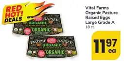 Safeway Vital Farms Organic Pasture Raised Eggs offer