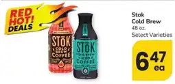 Safeway Stok cold brew coffee offer