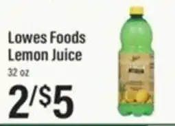 Lowes Foods Lowes Foods Lemon Juice offer