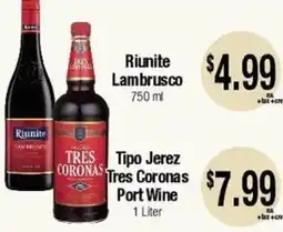 Big Saver Foods Riunite Lambrusco offer
