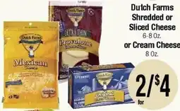Big Saver Foods Dutch Farms shredded or sliced cheese offer