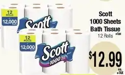 Big Saver Foods Scott 1000 Sheets Bath Tissue offer