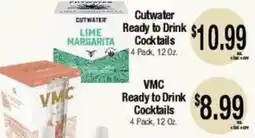 Big Saver Foods Cutwater lime margarita cocktails offer