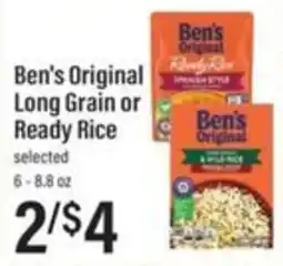 Lowes Foods Ben's Original Long Grain or Ready Rice offer