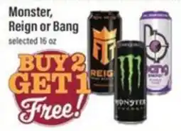 Lowes Foods Monster, Reign or Bang offer