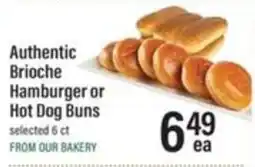Lowes Foods Authentic Brioche Hamburger or Hot Dog Buns offer