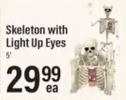 Lowes Foods Skeleton with Light Up Eyes offer