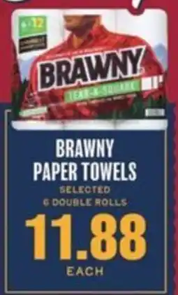 Lowes Foods Brawny paper towels offer