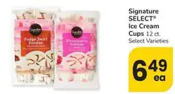 Safeway Signature Select Ice Cream Cups offer