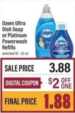 Lowes Foods Dawn ultra dish soap or platinum powerwash refills offer