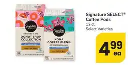 Safeway Signature Select coffee pods offer