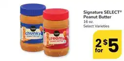 Safeway Signature Select Peanut Butter offer