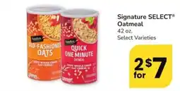 Safeway Signature Select Oatmeal offer