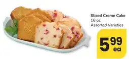Safeway Sliced Creme Cake offer