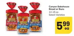 Safeway Canyon Bakehouse Bread or Buns offer
