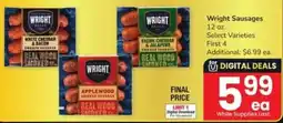 Safeway Wright Sausages offer
