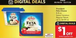 Safeway President feta cheese offer