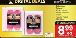 Safeway Columbus salame offer