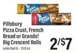 Lowes Foods Pillsbury pizza crust, french bread or grands! big crescent rolls offer