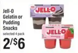 Lowes Foods Jell-o gelatin or pudding snacks offer