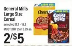 Lowes Foods General Mills Large Size Cereal offer