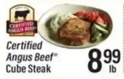 Lowes Foods Certified Angus Beef Cube Steak offer