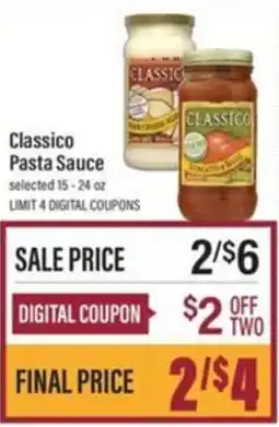 Lowes Foods Classico pasta sauce offer