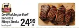 Lowes Foods Certified Angus Beef Boneless Ribeye Steaks offer
