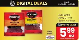 Safeway Jack Link's Beef Jerky offer
