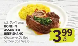 Cermak Fresh Market US. Gov't Insp. BONE-IN ASSORTED BEEF SHANK offer