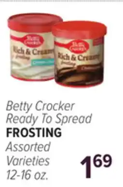 Cermak Fresh Market Betty Crocker Ready To Spread FROSTING offer