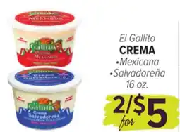 Cermak Fresh Market El Gallito CREMA offer