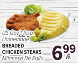 Cermak Fresh Market US Gov't Insp. Homemade BREADED CHICKEN STEAKS offer