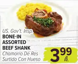 Cermak Fresh Market U.S. Gov't. Insp. BONE-IN ASSORTED BEEF SHANK offer