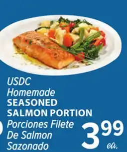 Cermak Fresh Market USDC Homemade SEASONED SALMON PORTION offer