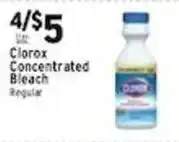 Associated Clorox concentrated bleach regular offer