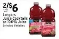 Associated Langers Juice Cocktails offer