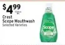 Associated Crest Scope Mouthwash offer