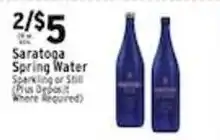 Associated Saratoga spring water offer