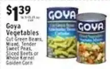 Associated Goya Vegetables offer