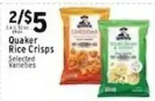 Associated Quaker rice crisps offer