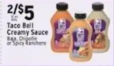 Associated Taco Bell Creamy Sauce offer