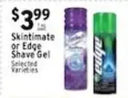 Associated Skintimate or Edge Shave Gel offer