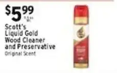 Associated Scott's liquid gold wood cleaner and preservative offer