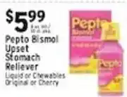 Associated Pepto Bismol Upset Stomach Reliever offer