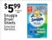 Associated Snuggle Dryer Sheets offer